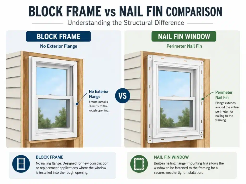 Window Fin Options Block Frame Replacement Windows for Old Homes: A Complete Guide for U.S ...