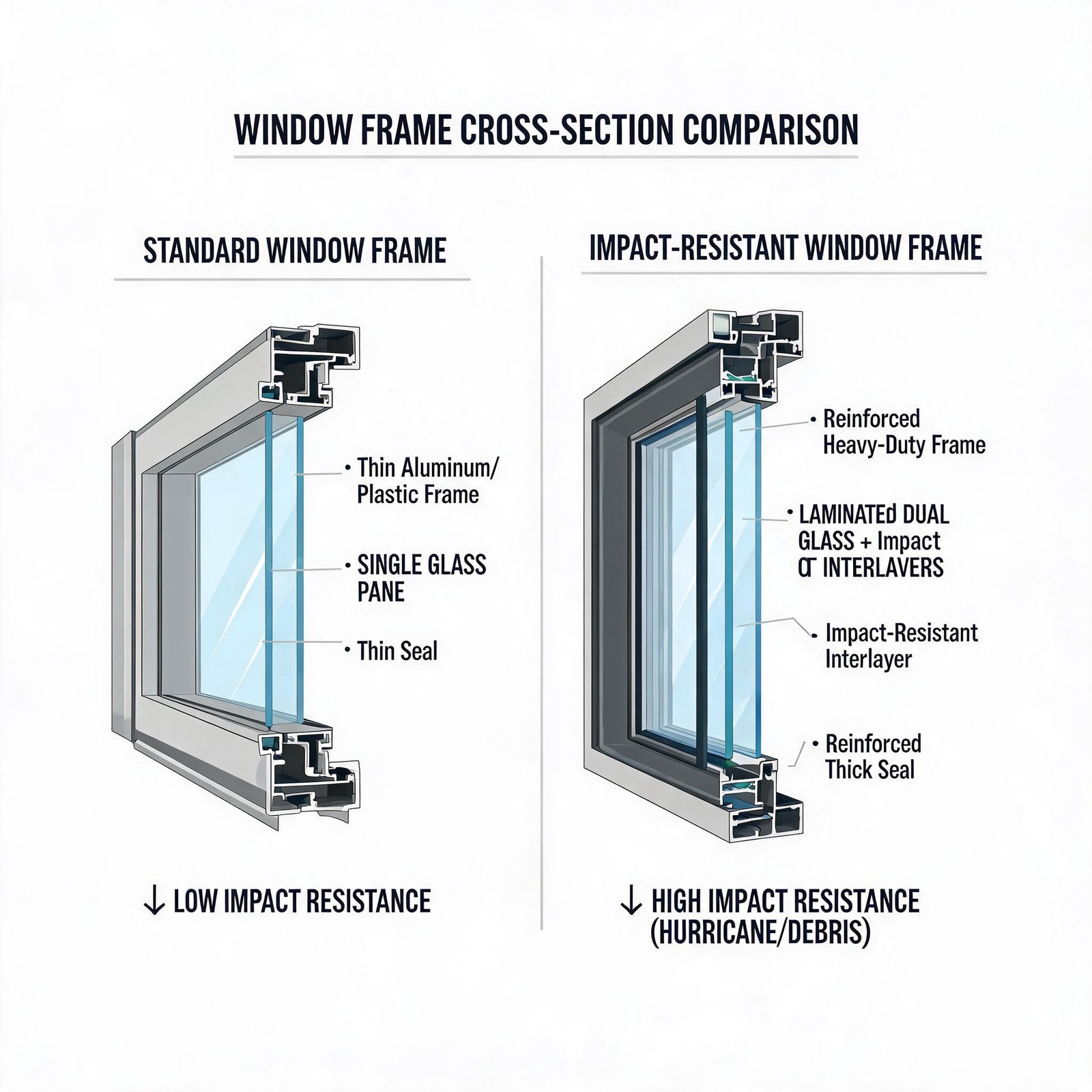 cross-section-diagram-of-standard-vs-impact-resistant-window-frame