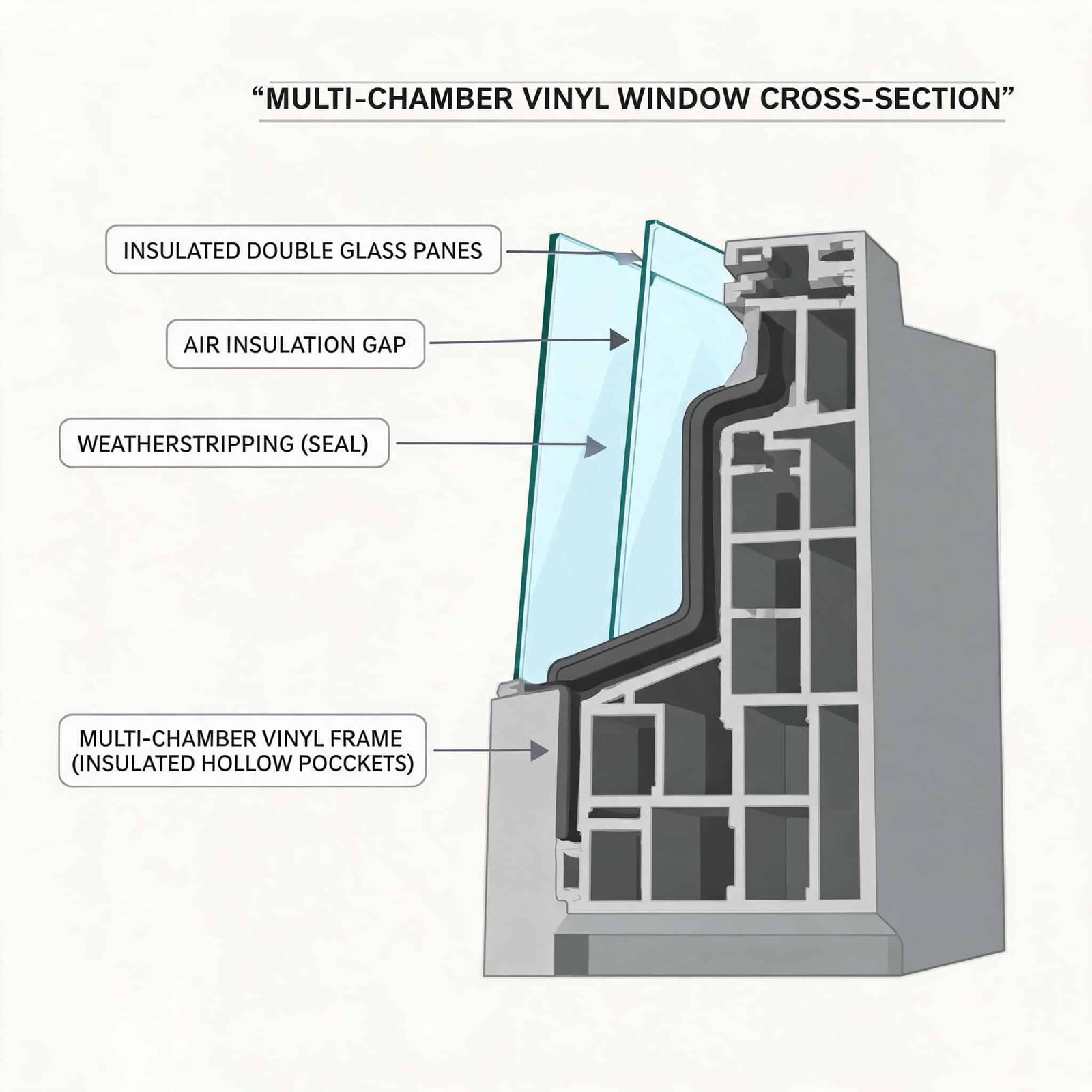 cross-section-of-a-multi-chamber-vinyl-window-frame-showing-weatherstripping-and-insulated-glassfrom door&window factory
