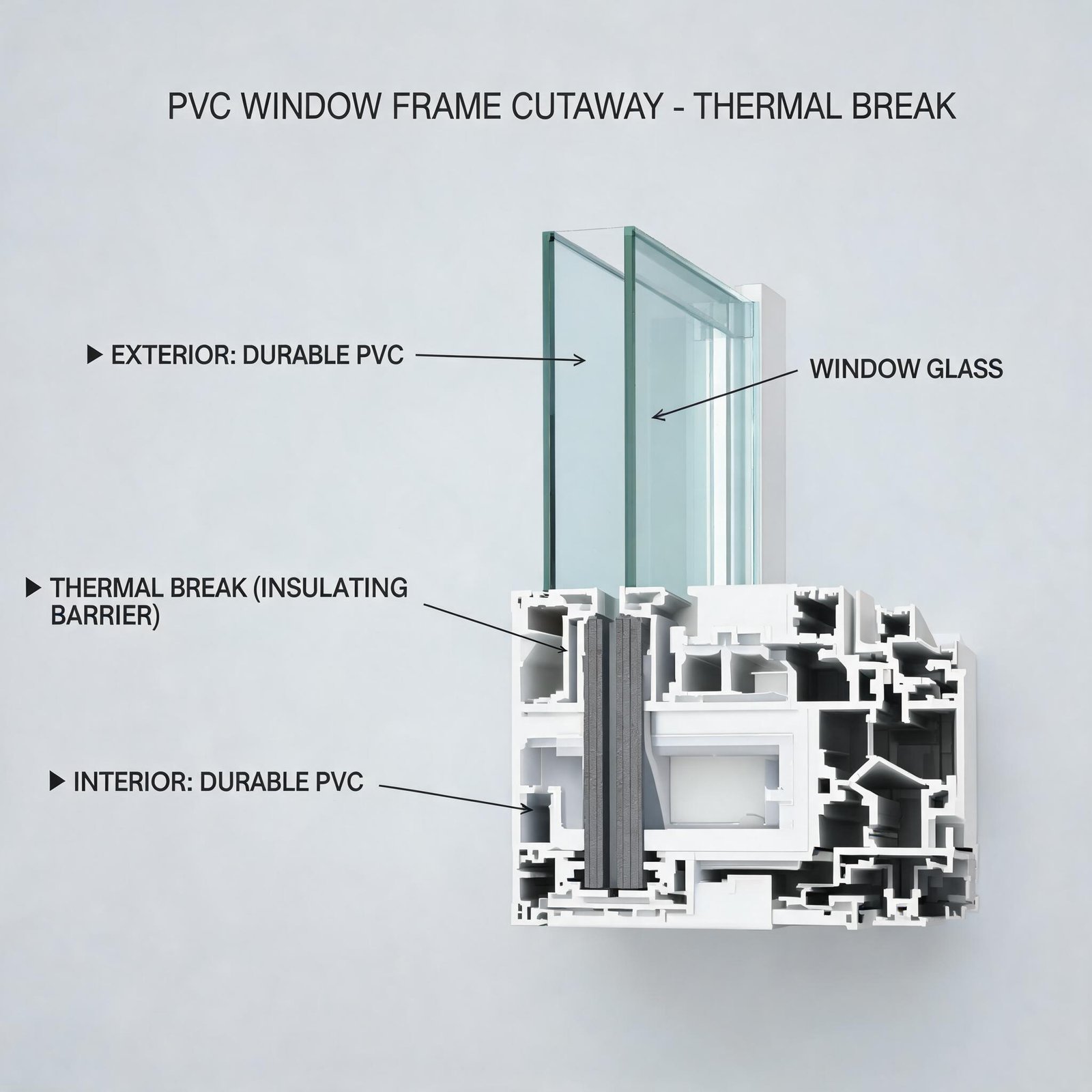 Superwindowhouse Cracked rubber seals on kitchen windows repaircutaway-view-durable-pvc-window-frame-thermal-break