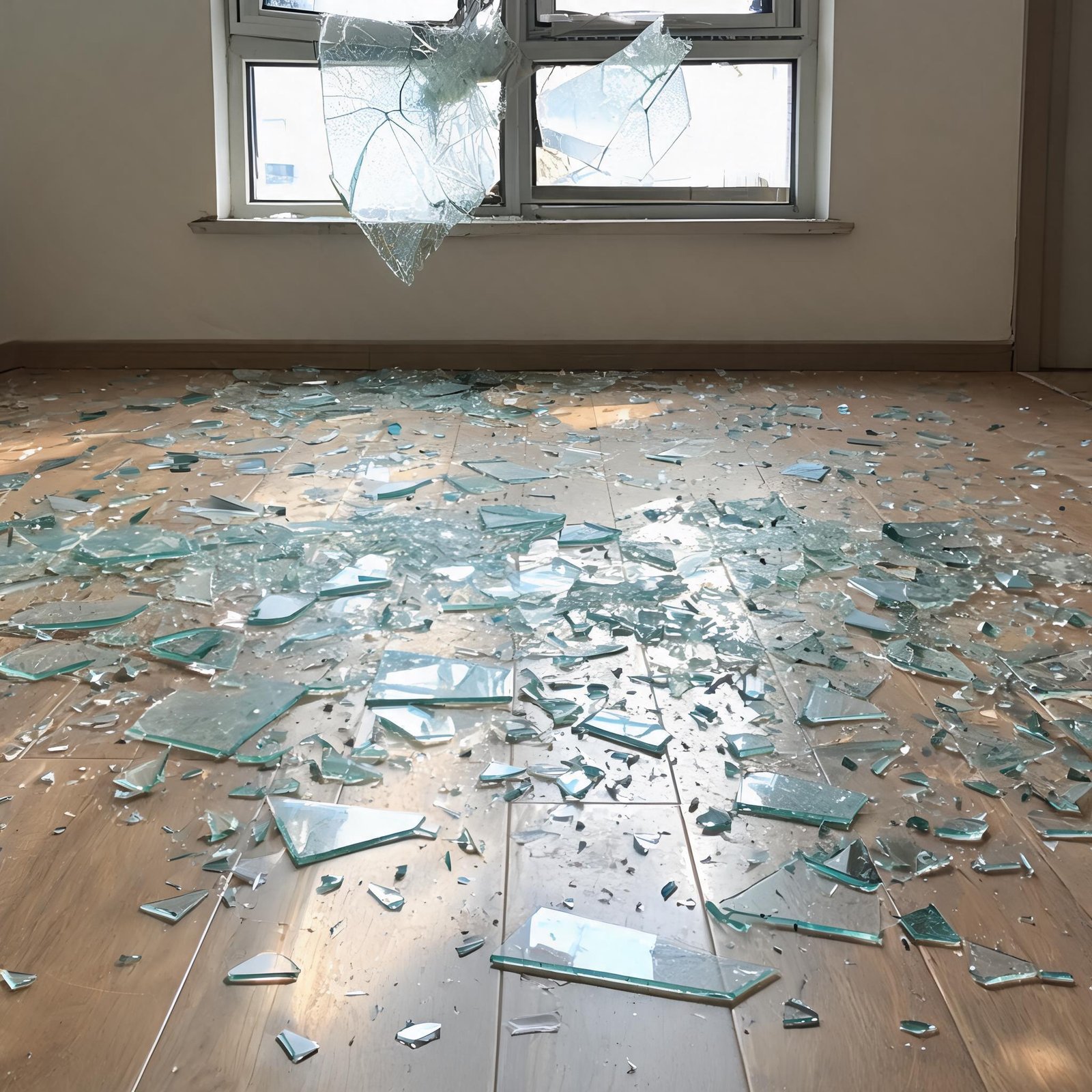 earthquake-shattered-glass-fragments-on-floor