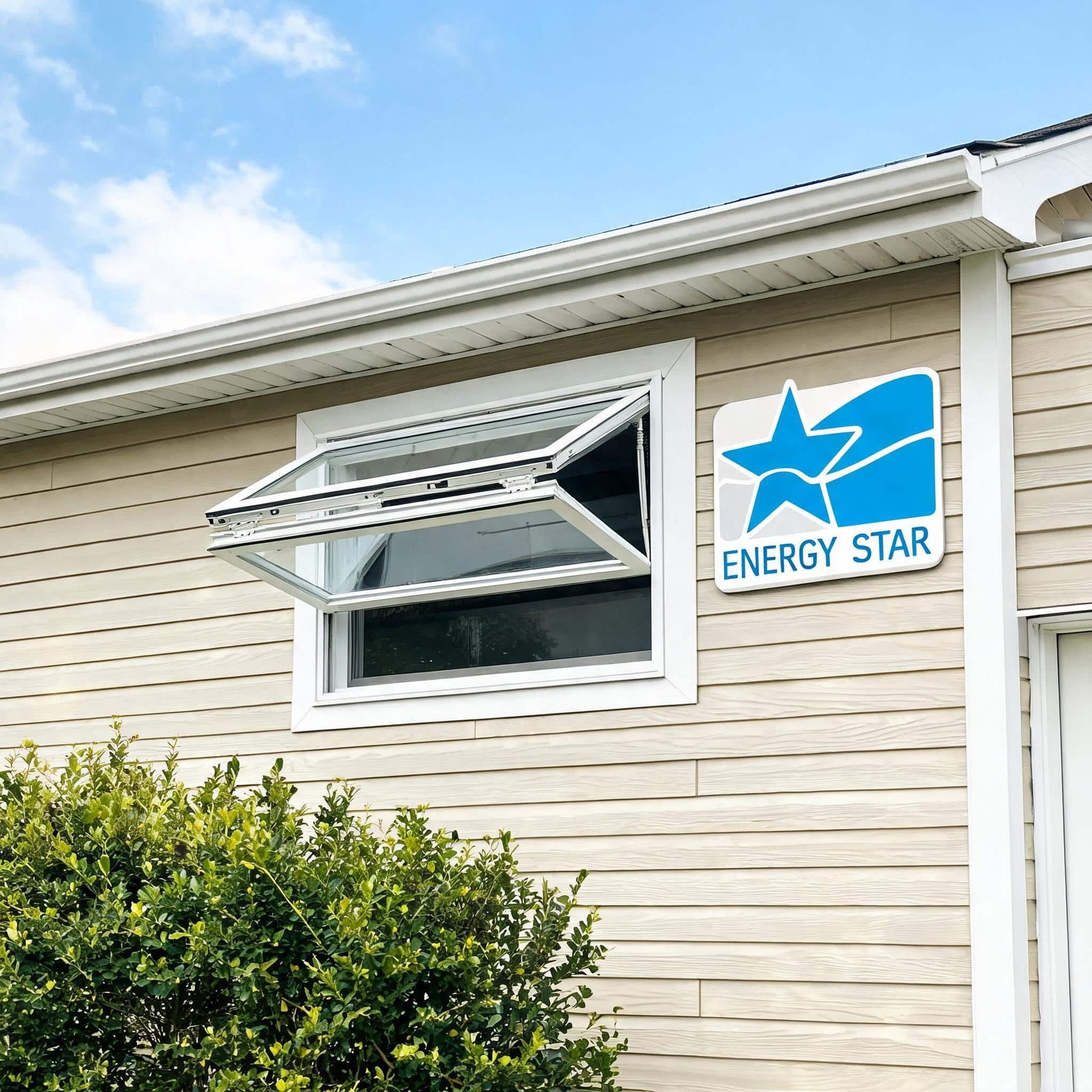 energy star certified awning window in residential installation