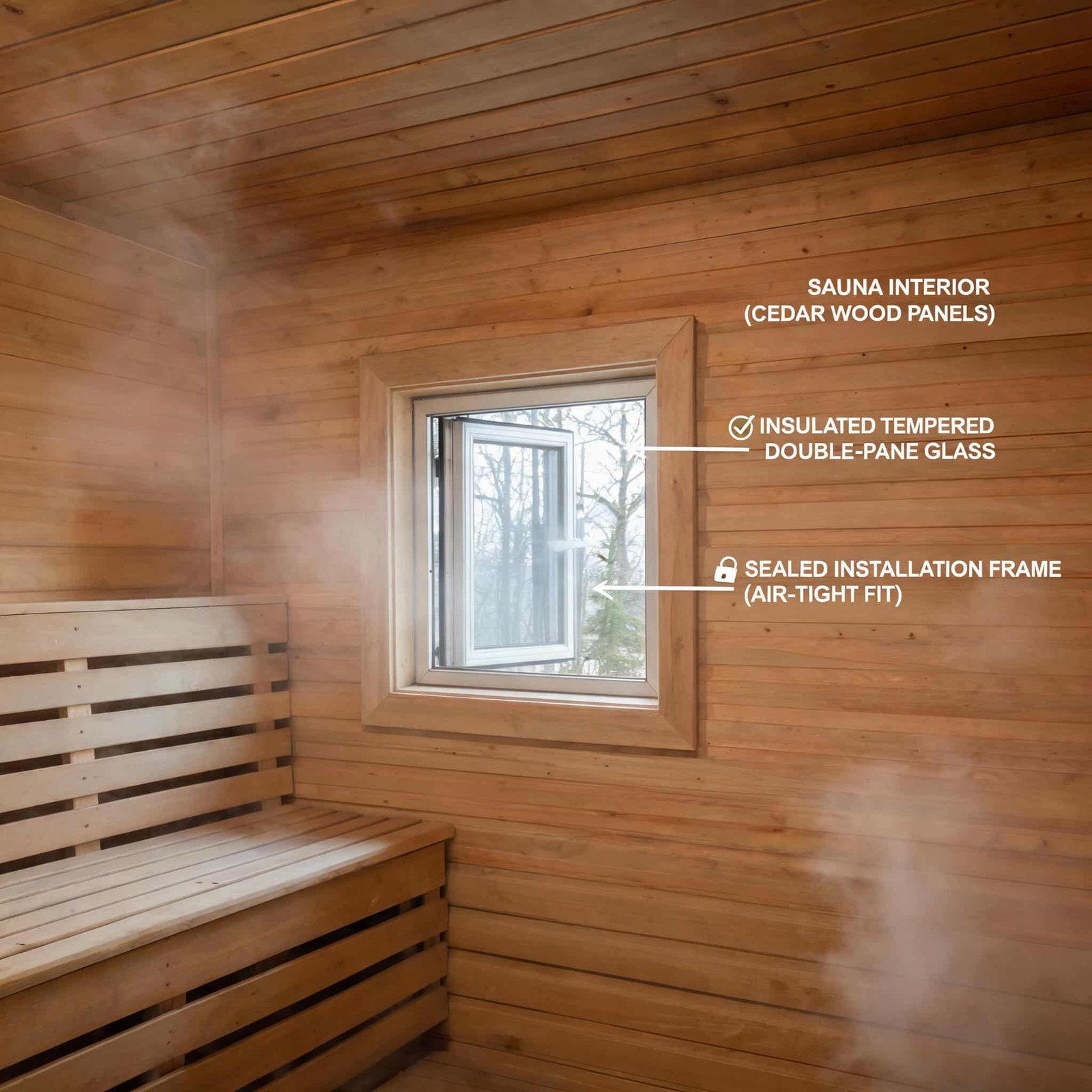 insulated-tempered-glass-sauna-window-installation