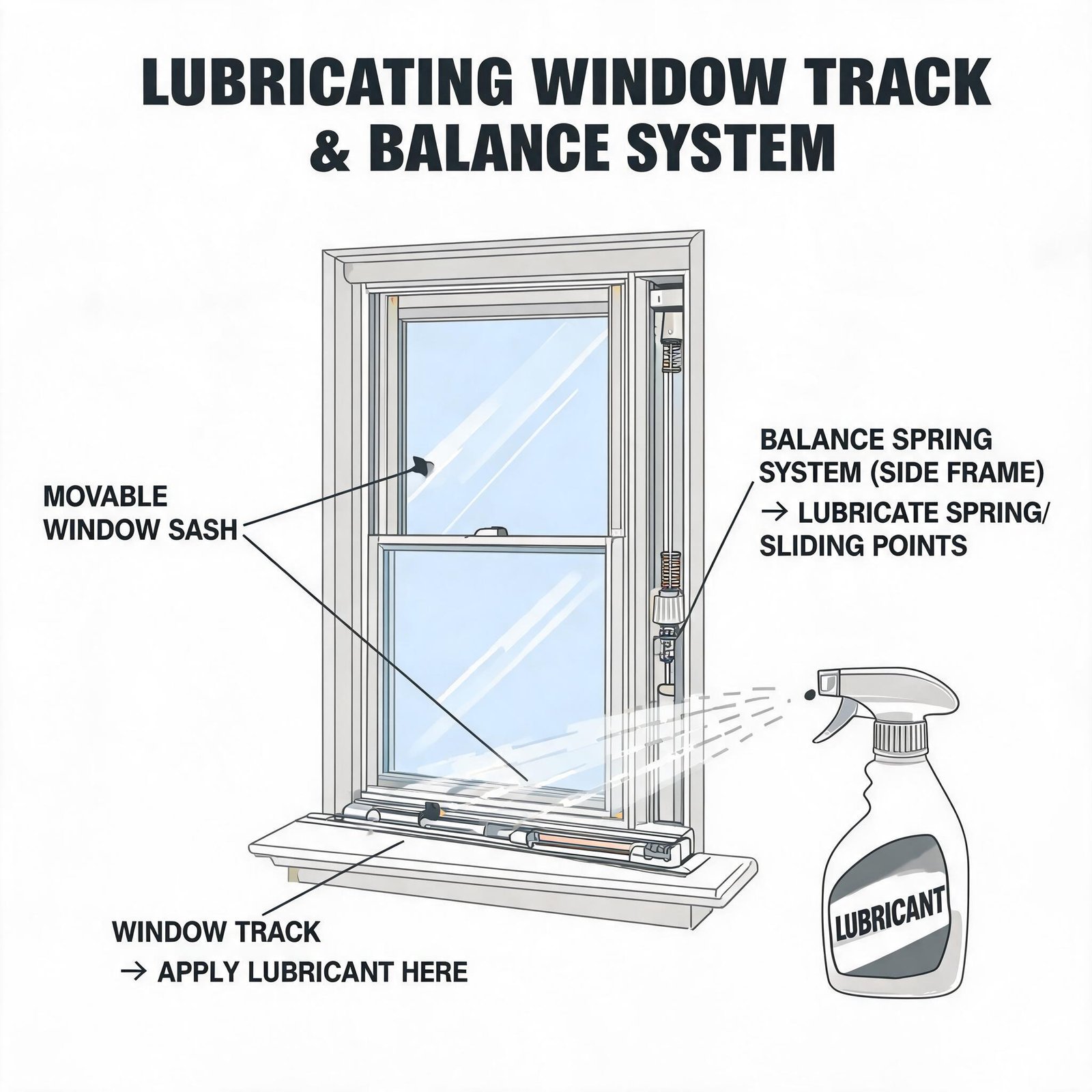 lubricating-window-track-and-balance-system-diagram