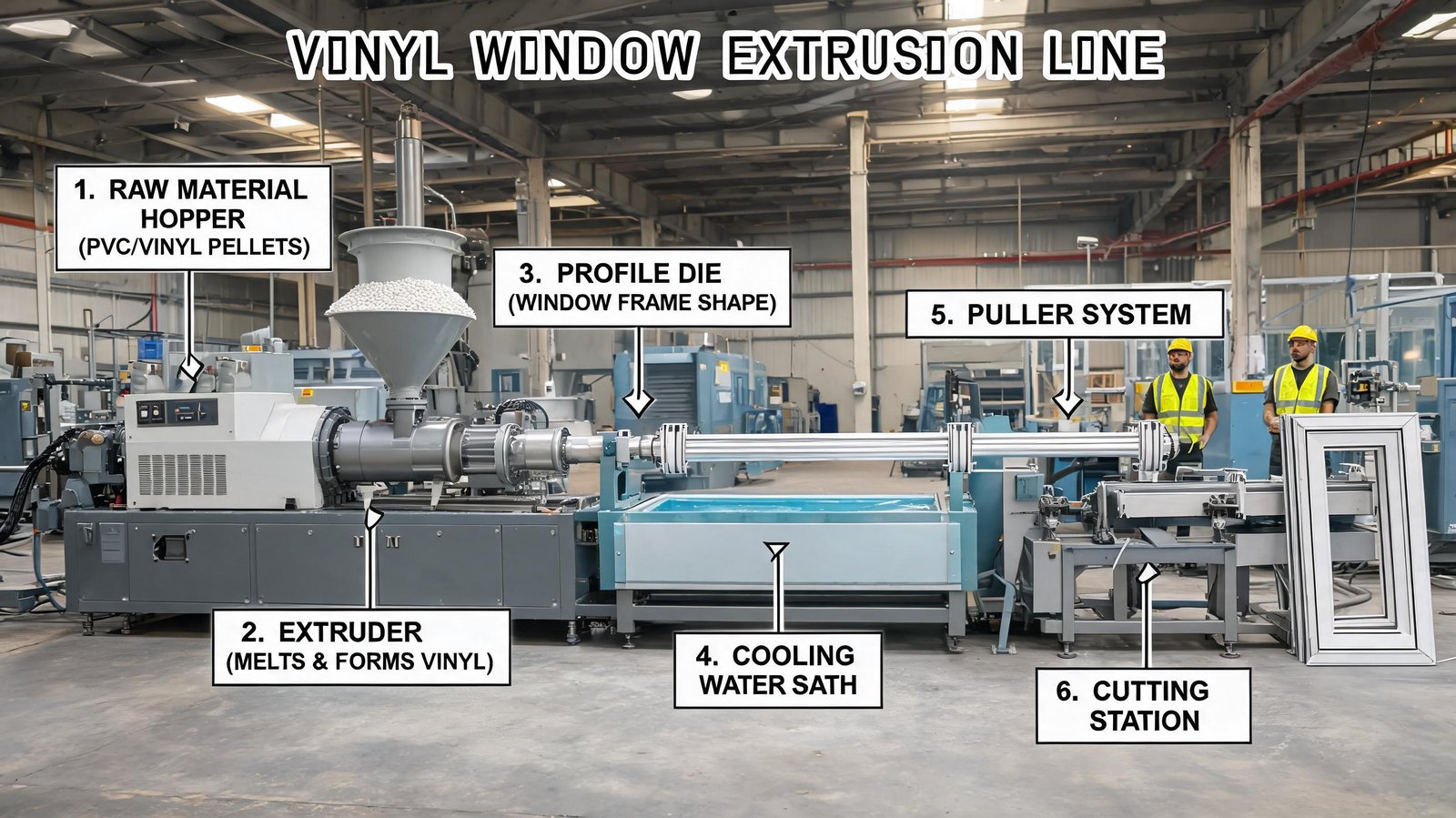 manufacturing-facility-vinyl-window-extrusion-line