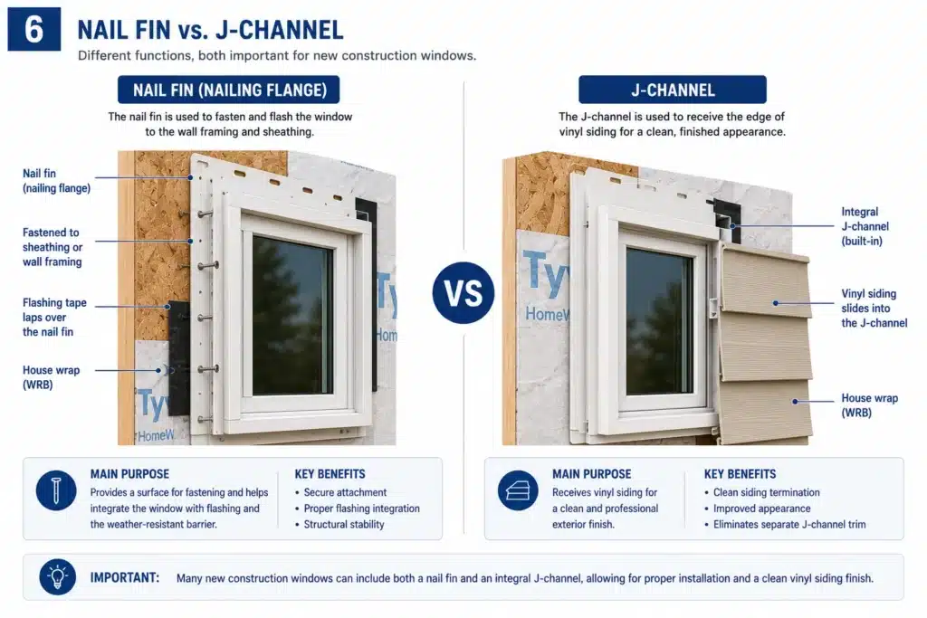 comparison of exterior cladding interior film and construction flashing for windows