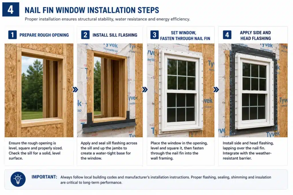 New Construction Windows: Nail Fin, J-Channel, and Flush Fin Explained ...