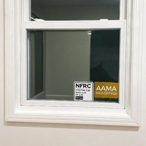 Superwindowhouse What Is a Vinyl Single or Double Hung Window? A Complete Guidenfrc-label-and-aama-gold-sticker-on-vinyl-hung-window