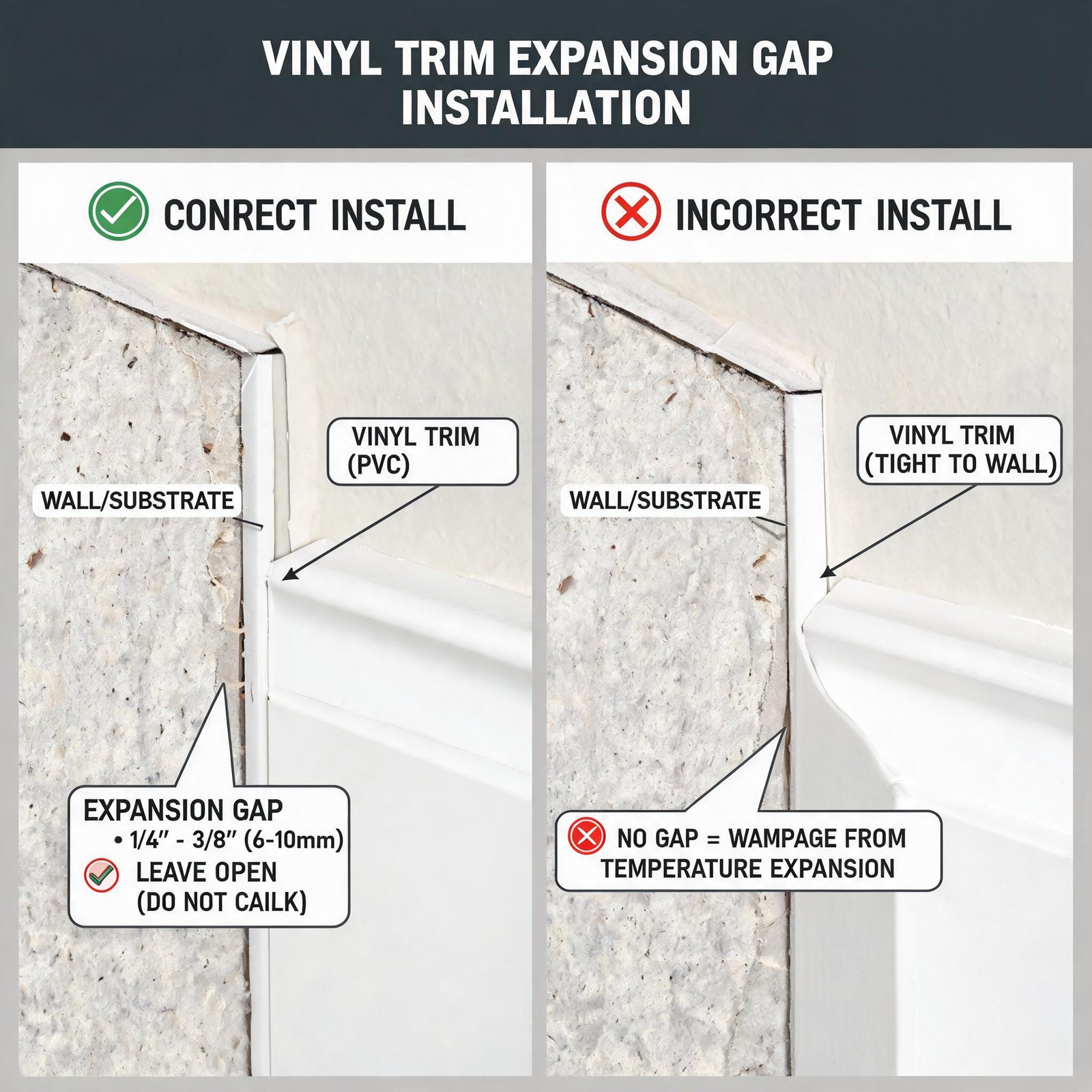 Superwindowhouse Outdoor window trim replacement sun warpedproper-vinyl-trim-expansion-gap-installation-technique