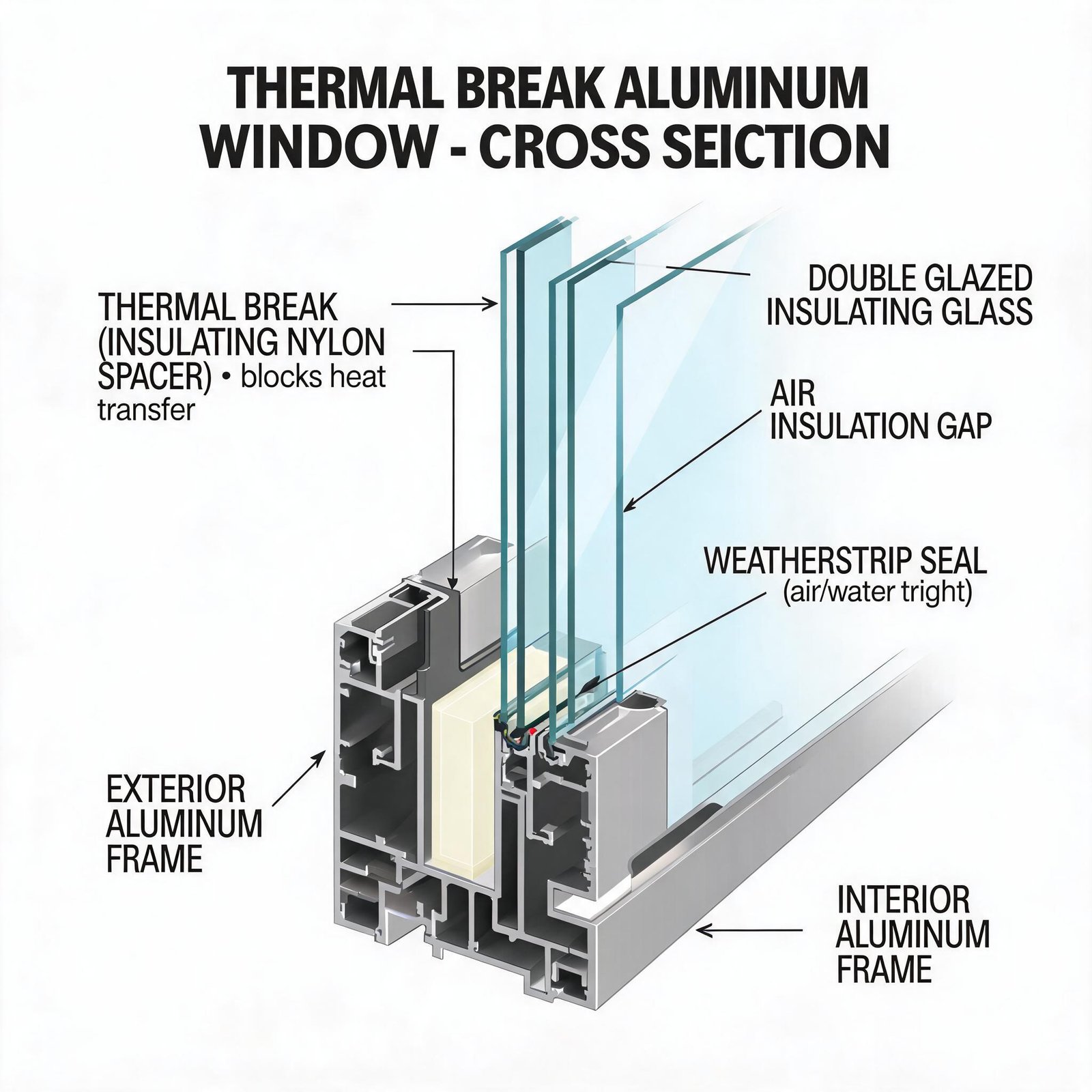 thermal-break-aluminum-window-cross-section-diagram
