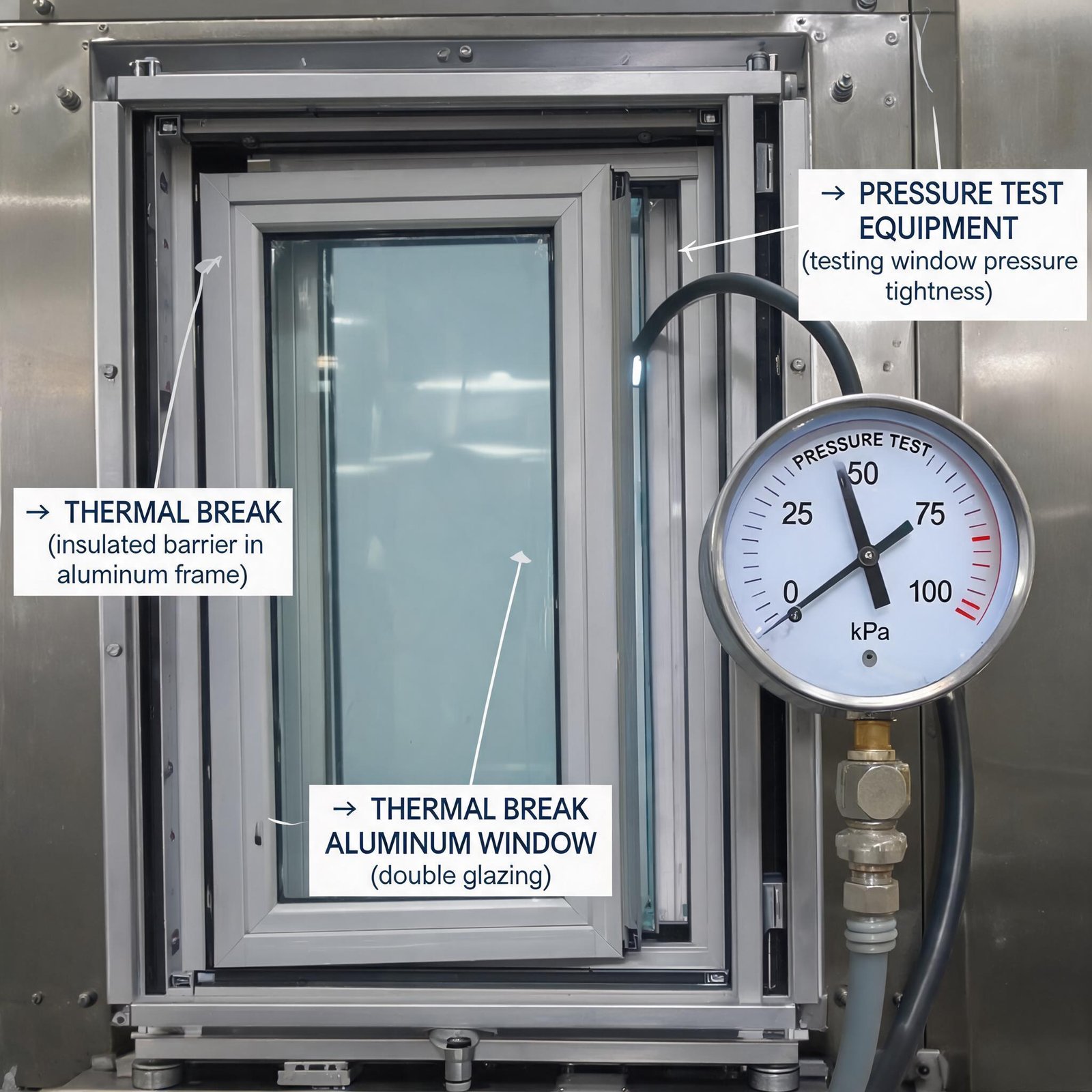 thermal-break-aluminum-window-pressure-testing