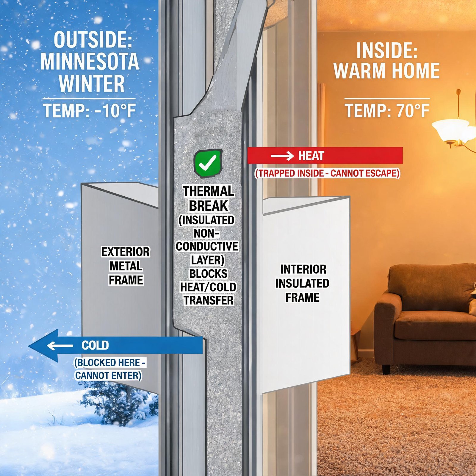thermal-break-diagram-entry-door-frame-minnesota-winter