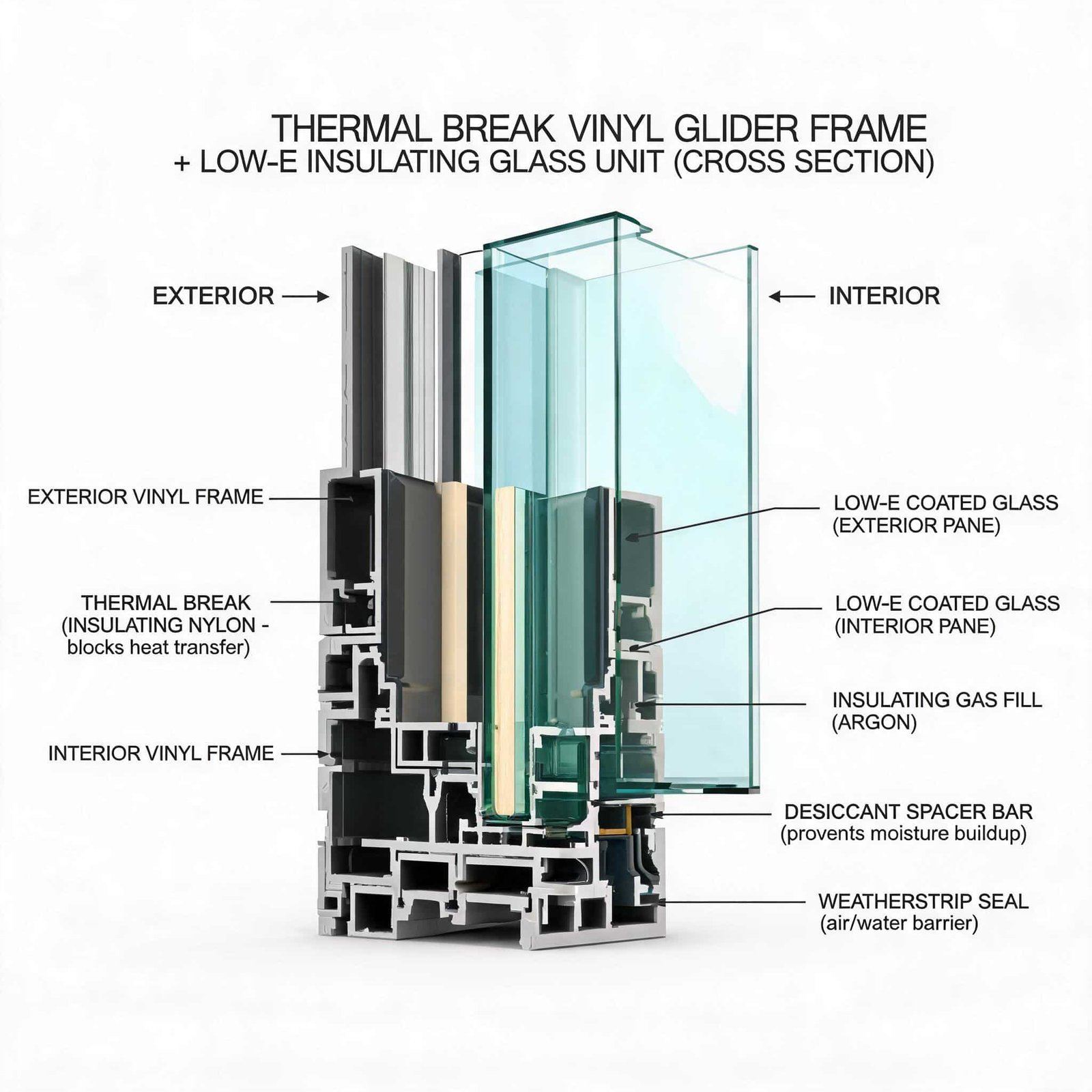 thermal-break-vinyl-glider-frame-cross-section-with-low-e-insulating-glass-unit