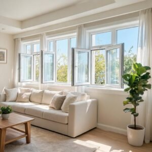 Superwindowhouse What Are the Benefits of Vinyl Casement Windows for Modern Buildings?well-ventilated-living-room-with-vinyl-casement-windows