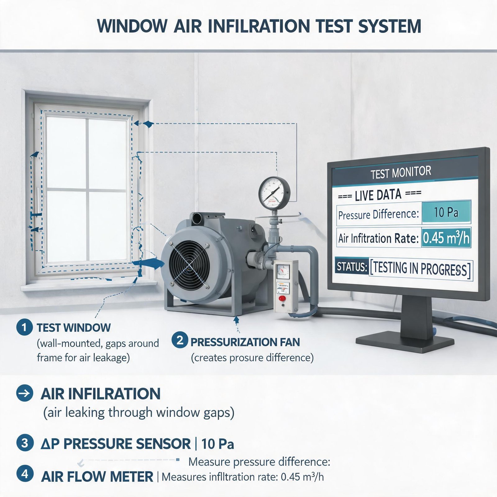 Superwindowhouse nv energywindow-air-infiltration-testing-system